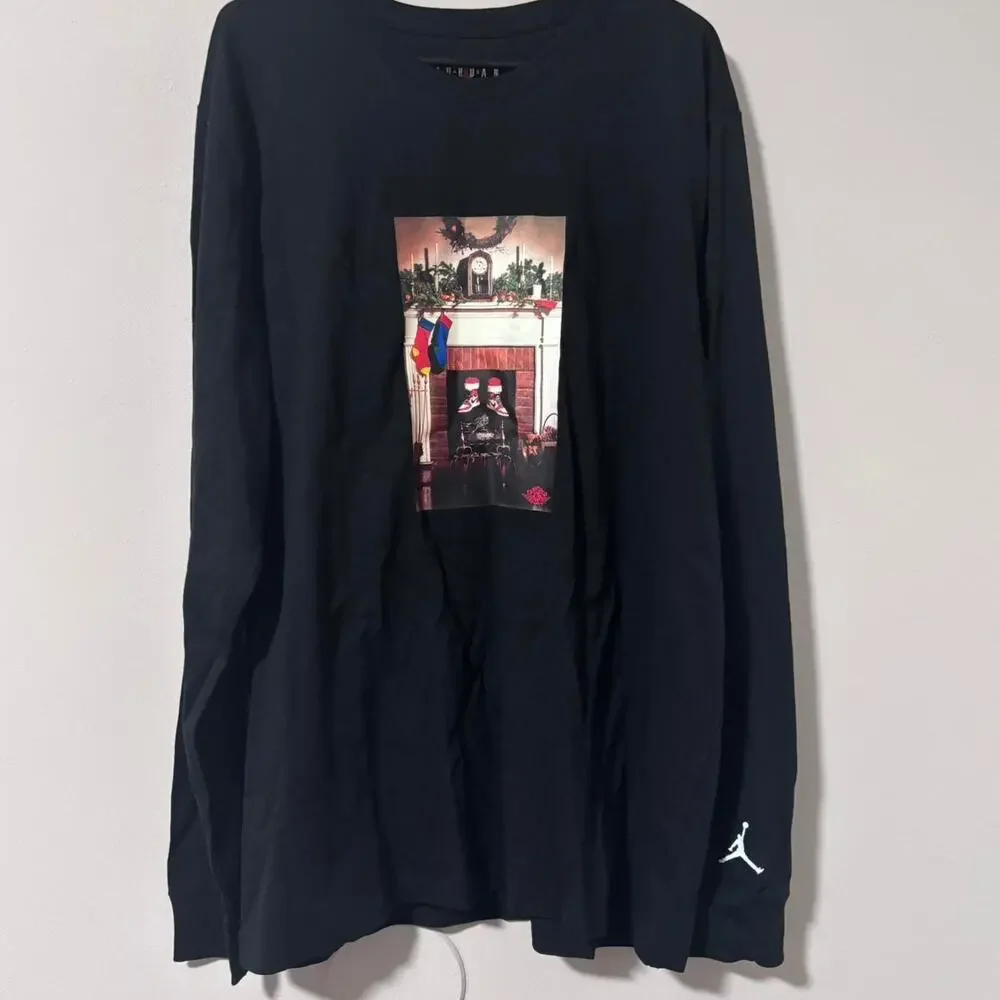 Jordan long sleeve christmas shirt